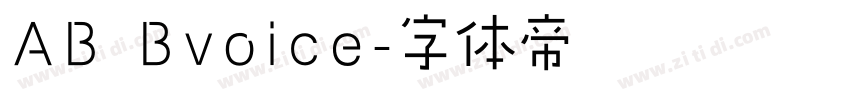 AB Bvoice字体转换